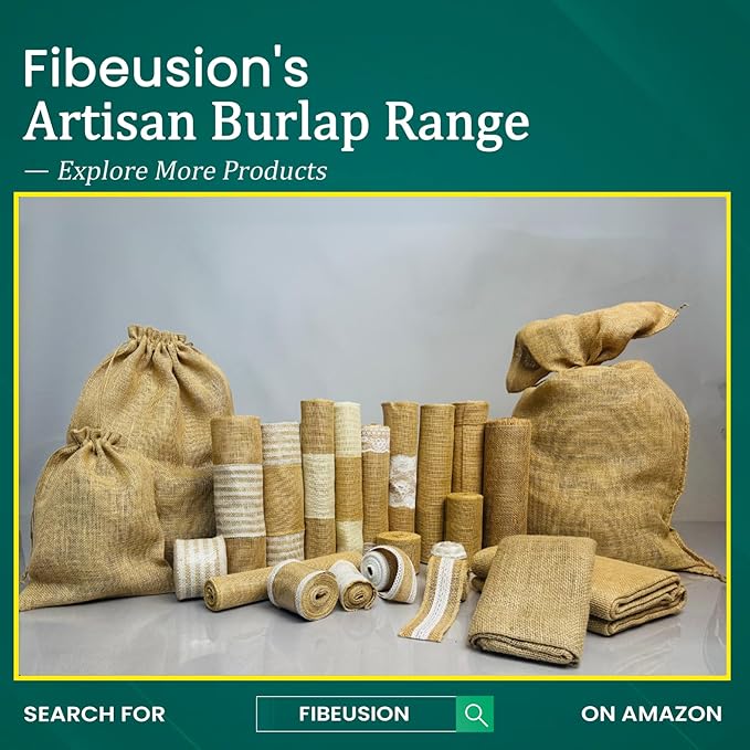 Burlap Table Runners 12 Inches x 30 FT - No-Fray Finished Edge Premium Natural Table Runner Burlap Roll – No Odor, Eco-Friendly Tablecloth Roll for Rustic Table Decor and Other DIY Crafts
