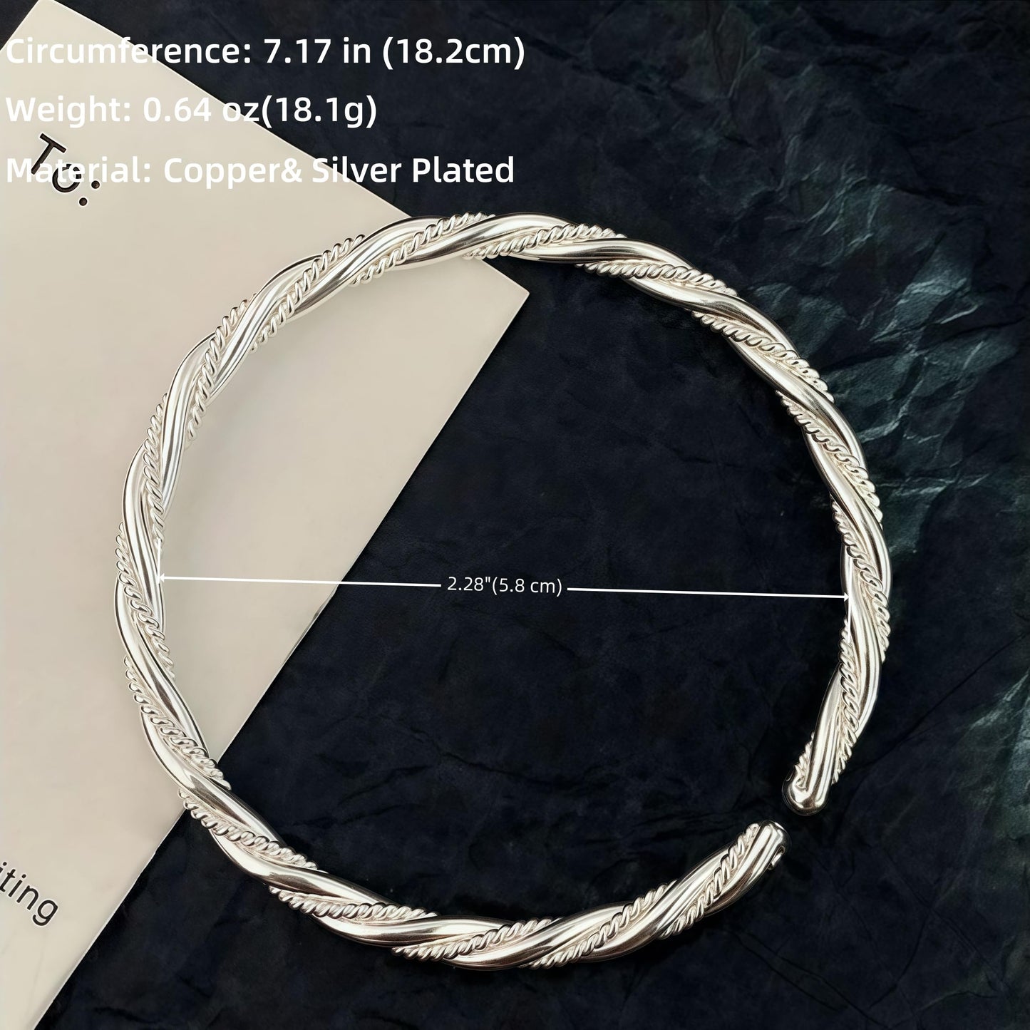 Handmade 925 Sterling Silver Bangle Bracelets For Women Twist Weave Bangle Bracelets Layered Braid Cuff Bangles Open Adjustable Bangle Bracelets For Women Minimalist Statement Bangle Christmas Gifts