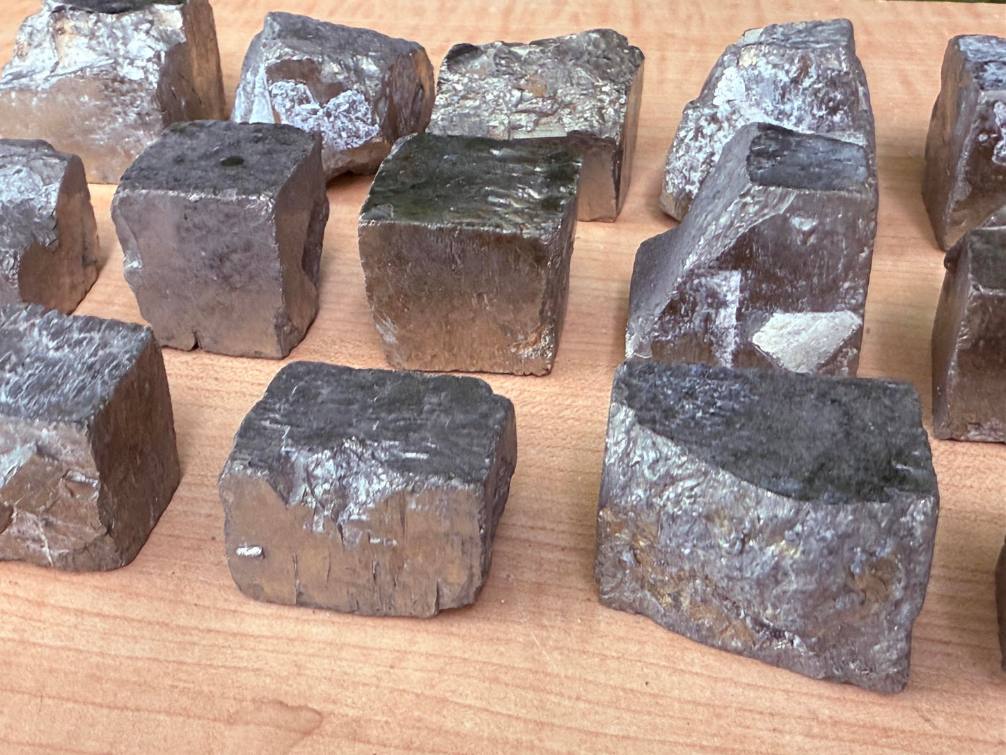 GAF TREASURES XL Raw Pyrite Cube, 3-4" Natural Rough Pyrite Cube, Pyrite Cube Rough, Pyrite Cube Healing Rough Crystal (Pyrite Cube, 0.5-1 lb)