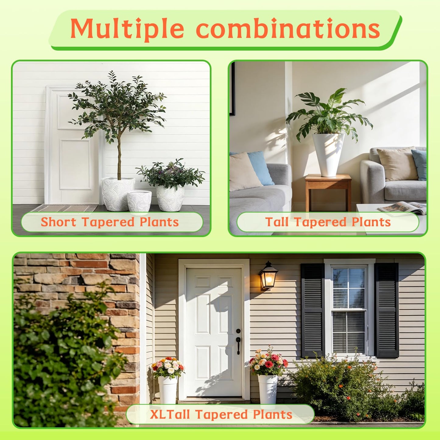 EXCELFU Adjustable Plant Risers for Inside Pots,Planter Inserts for Large Pots and Tall Flower Plant Containers Indoor and Outdoor,12-21” Rise, 6" Base, 10" Top-1pack