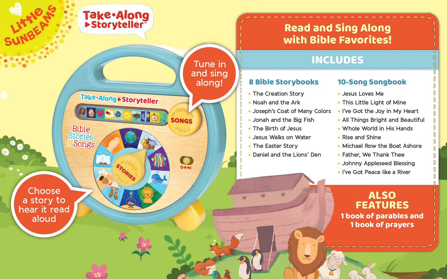 Bible Stories and Songs Interactive Electronic Take Along Storyteller with 11 Books (Little Sunbeams)