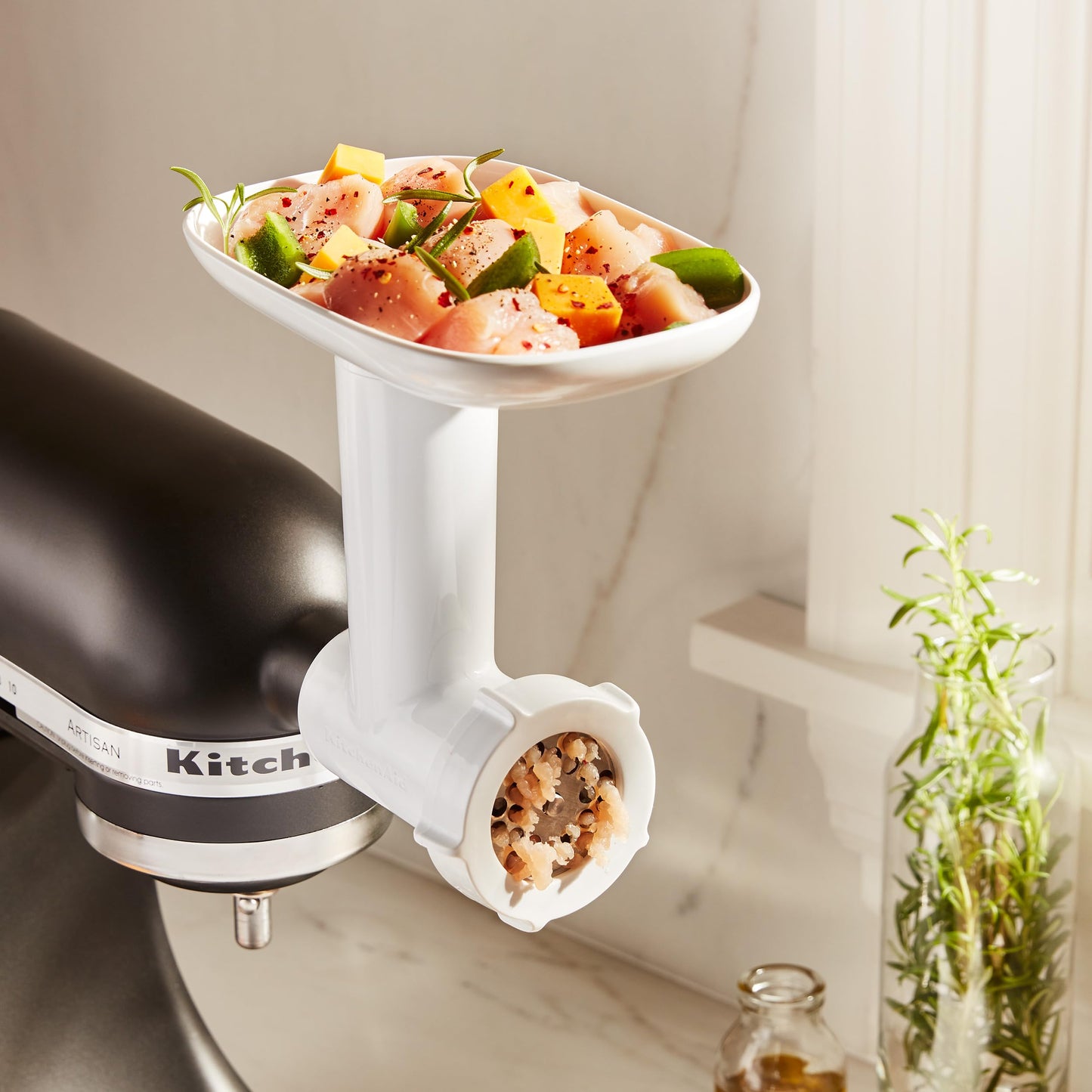 KitchenAid Large Food Tray Attachment for KitchenAid Stand Mixer, KSMFT, White