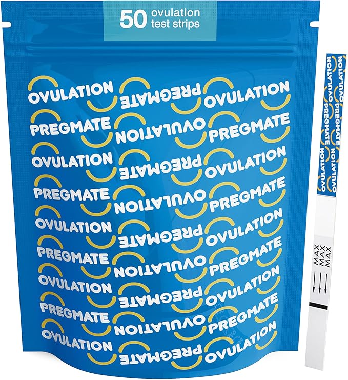 Pregmate 50 Ovulation Test Strips with Numerical LH Result Quantitative Predictor Kit (50 Count)