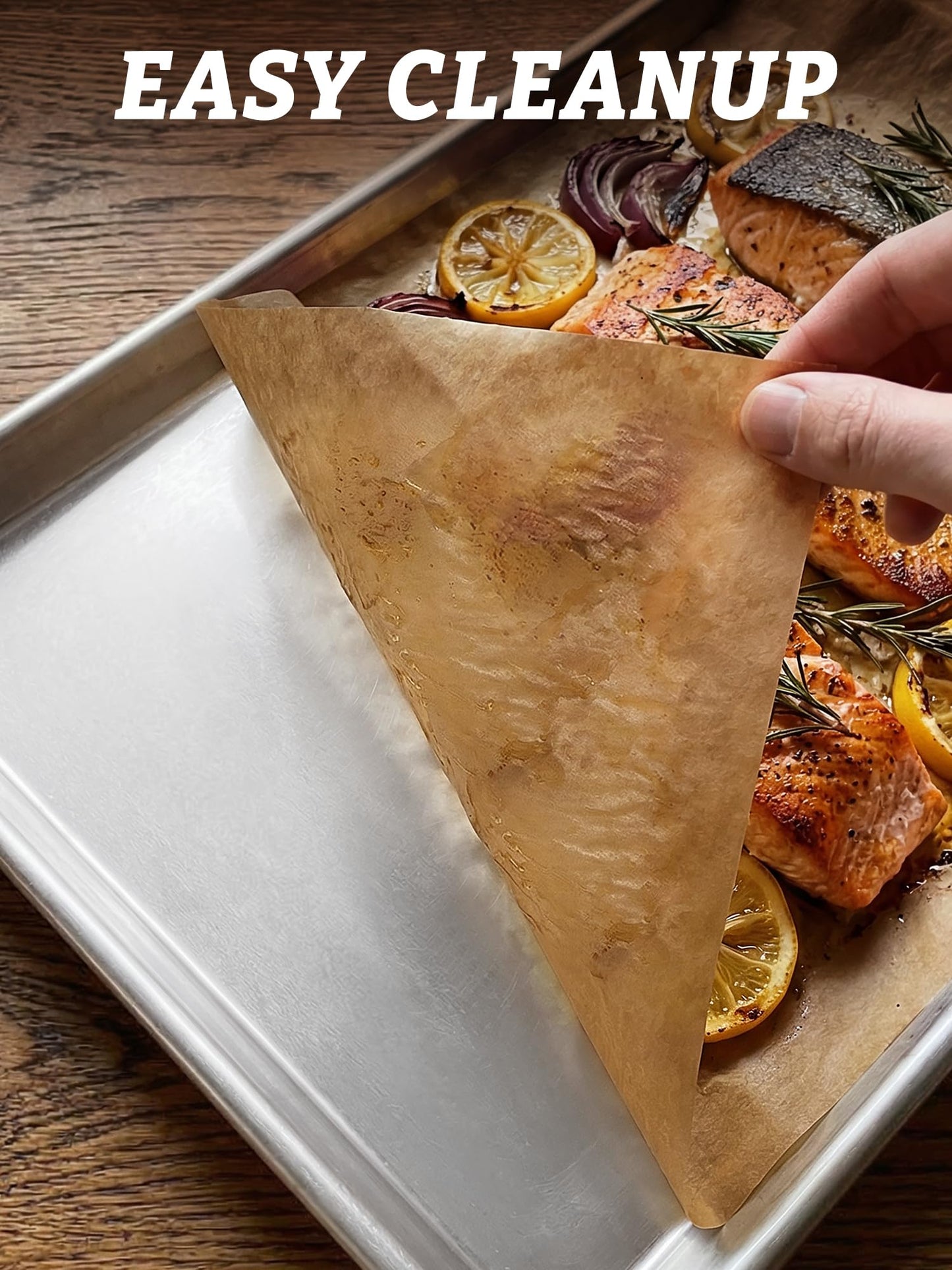 SMARTAKE 400 Pcs Parchment Paper Baking Sheets, 12x16 Inches Non-Stick Precut Baking Parchment, for Baking Grilling Air Fryer Steaming Bread Cup Cake Cookie and More (Unbleached)