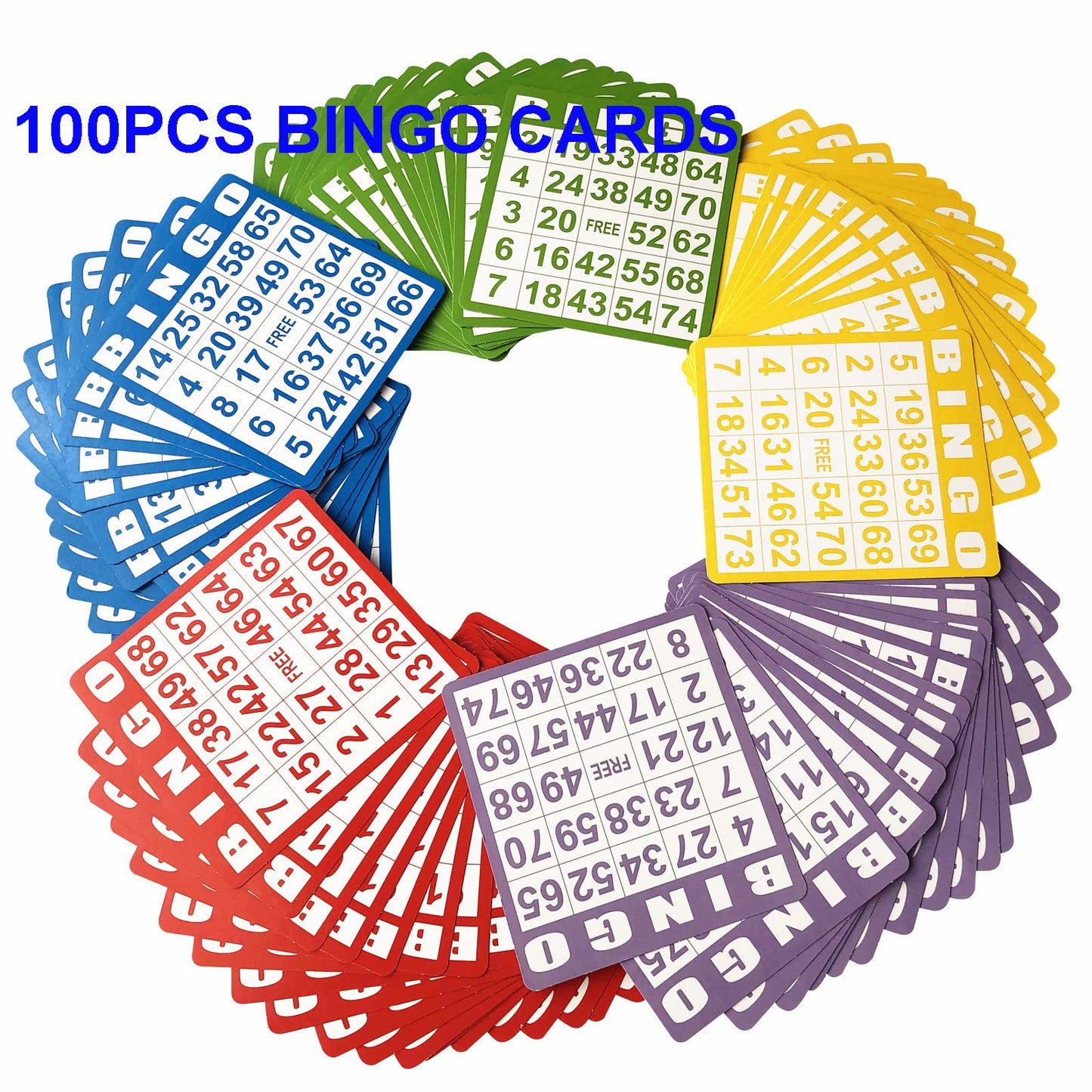 Yuanhe Jumbo Bingo Game Set - 11 Inch Tall Metal Cage with Calling Board, 7/8" Bingo Balls, 500 Bingo Chips,100 Bingo Cards for Large Group Games …