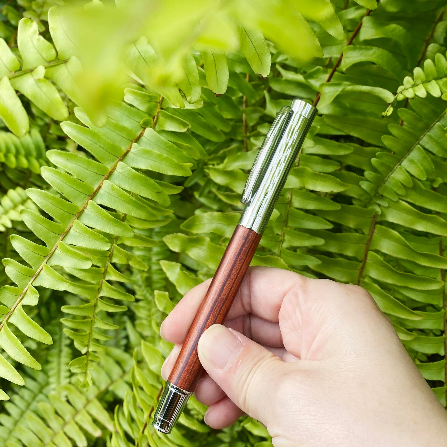 LACHIEVA LUX Nice Elegant Rosewood Rollerball Pen with Ruler/Book mark Set, Luxury Roller Ball Pen Gift for Woman, Man