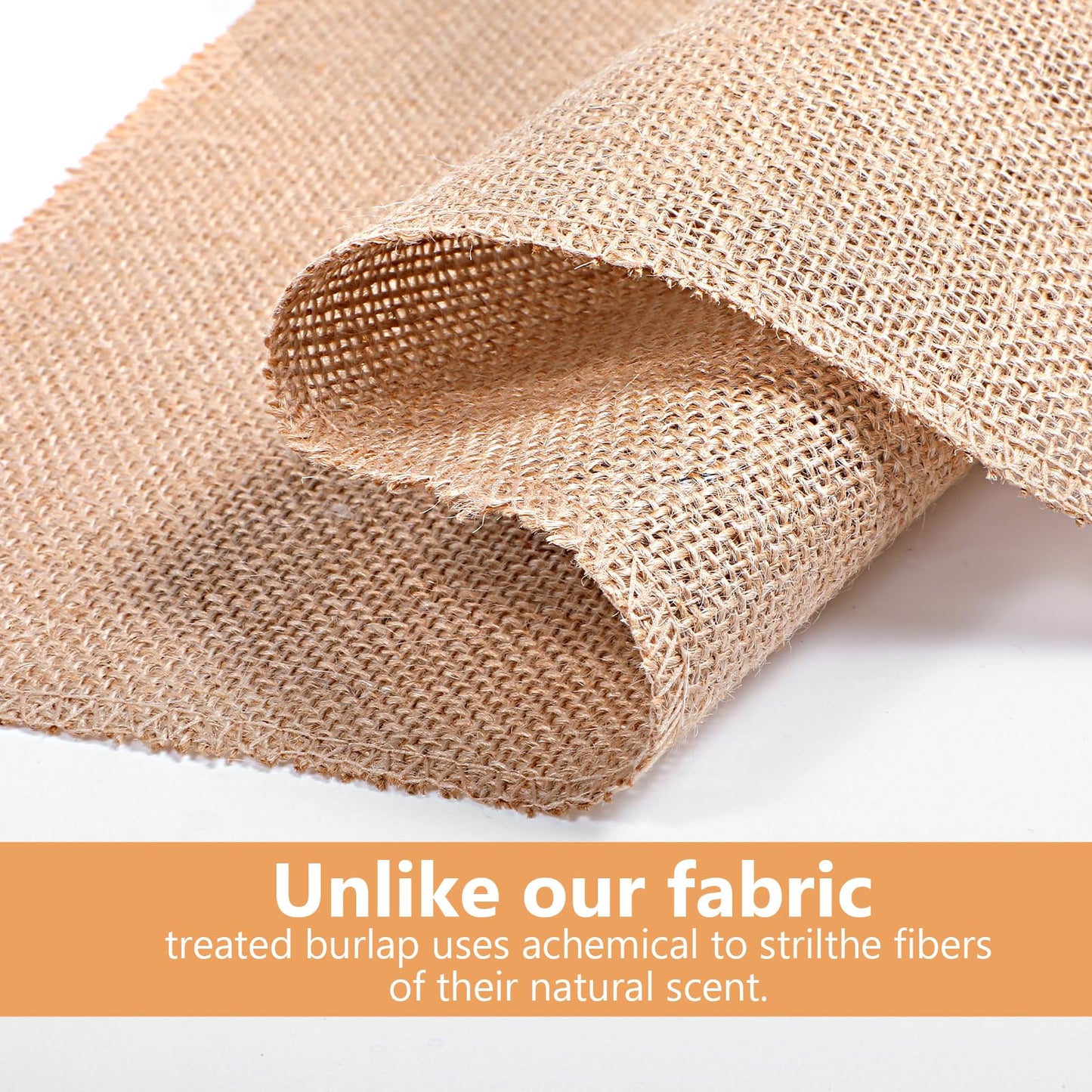 12 Pcs 20 x 20'' Burlap Squares Multipurpose Natural Burlap Fabric - for Decorations, Crafts, Home, Weddings, Table Linens, Landscaping, Plants & Tree Covering
