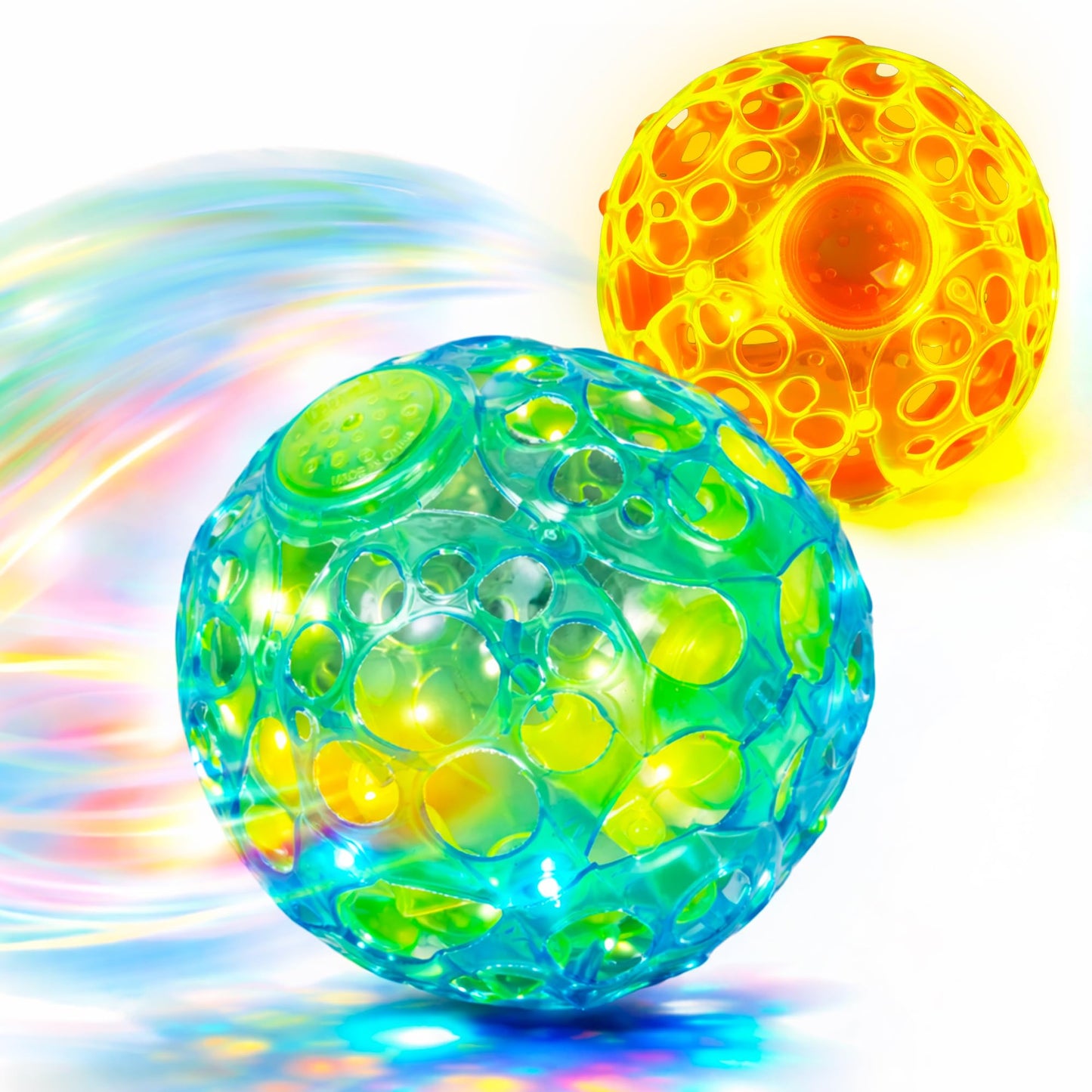 ArtCreativity Light-Up Dancing Ball with Sound Effects, Set of 2, LED Vibrating and Singing Ball for Kids, LED Party Supplies for Birthdays and More, Best Gift and Party Favors for Boys and Girls
