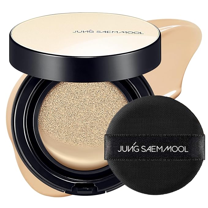 JUNG SAEM MOOL [ SPF ] Essential Skin Nuder Cushion (21 Medium) | Refill Not Included (0.49 Fl Oz) | SPF50 Broad Spectrum | Natural Finish | Makeup Artist Brand