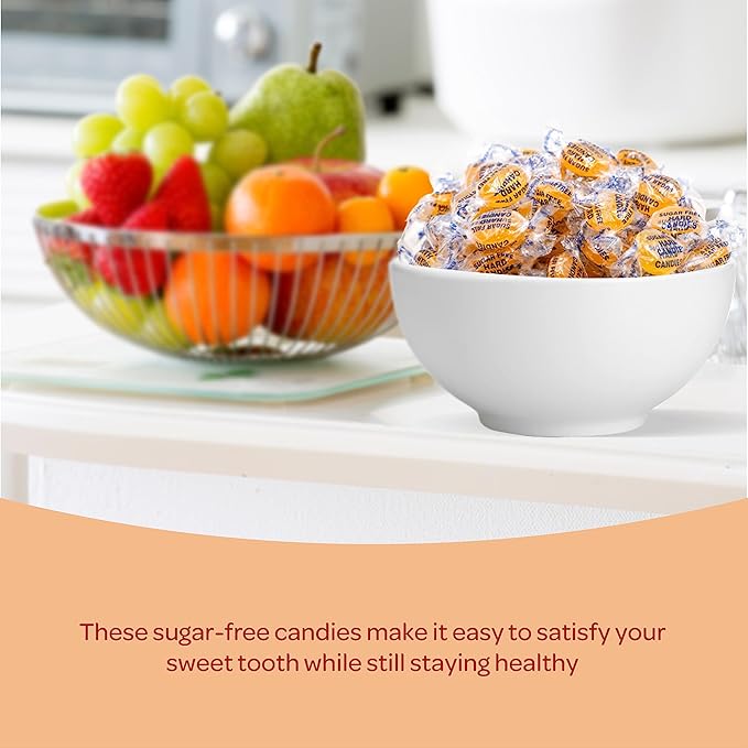 Sugar-Free Butterscotch Hard Candy - 1 Pound Pack (About 75 Count) - Individually Wrapped (Pack of 2)