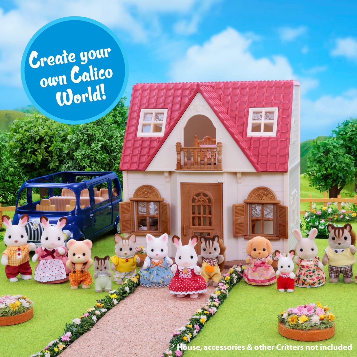 Calico CrittersToy Poodle Family, 3 inches