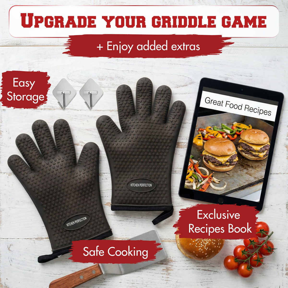 XL Silicone Griddle Gloves