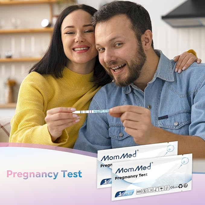 MomMed Early Detection Pregnancy Test, 15 Pack HCG Pregnancy Test Strips, Individually-Sealed Pregnancy Tests,Pregnancy Tests,99% Accurate (No Urine Cup)