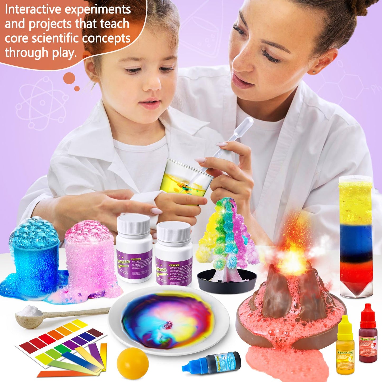 JOPSHEEN 75 Experiments Science Kit for Kids, Chemistry Set, S.T.E.M Educational Birthday Christmas Toys Gifts Idea for Boys and Girls