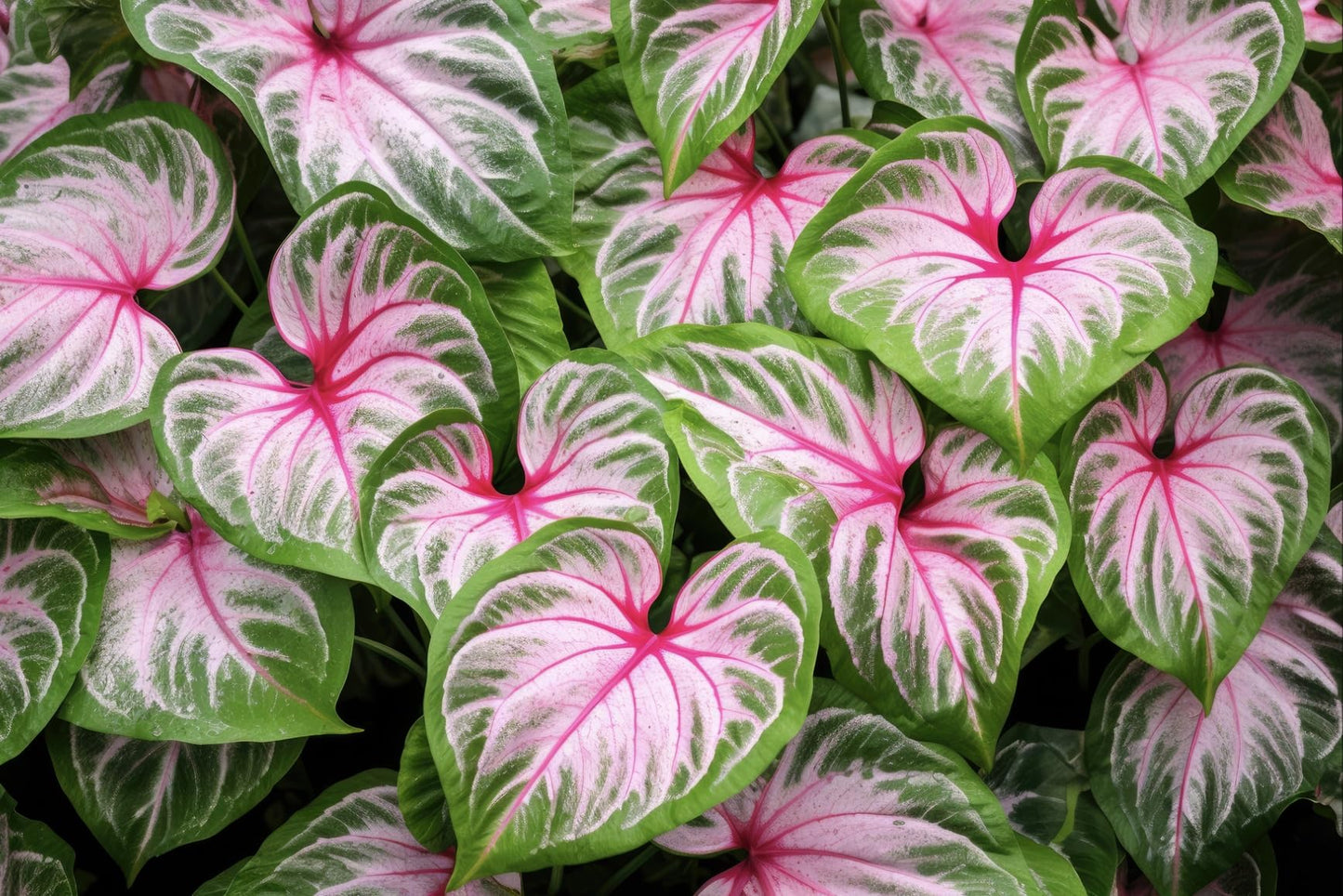 10 Wildfire Caladium Bulbs for Planting - Perennial Hosta, Elephant Ears, Fancy (10 Bulbs)