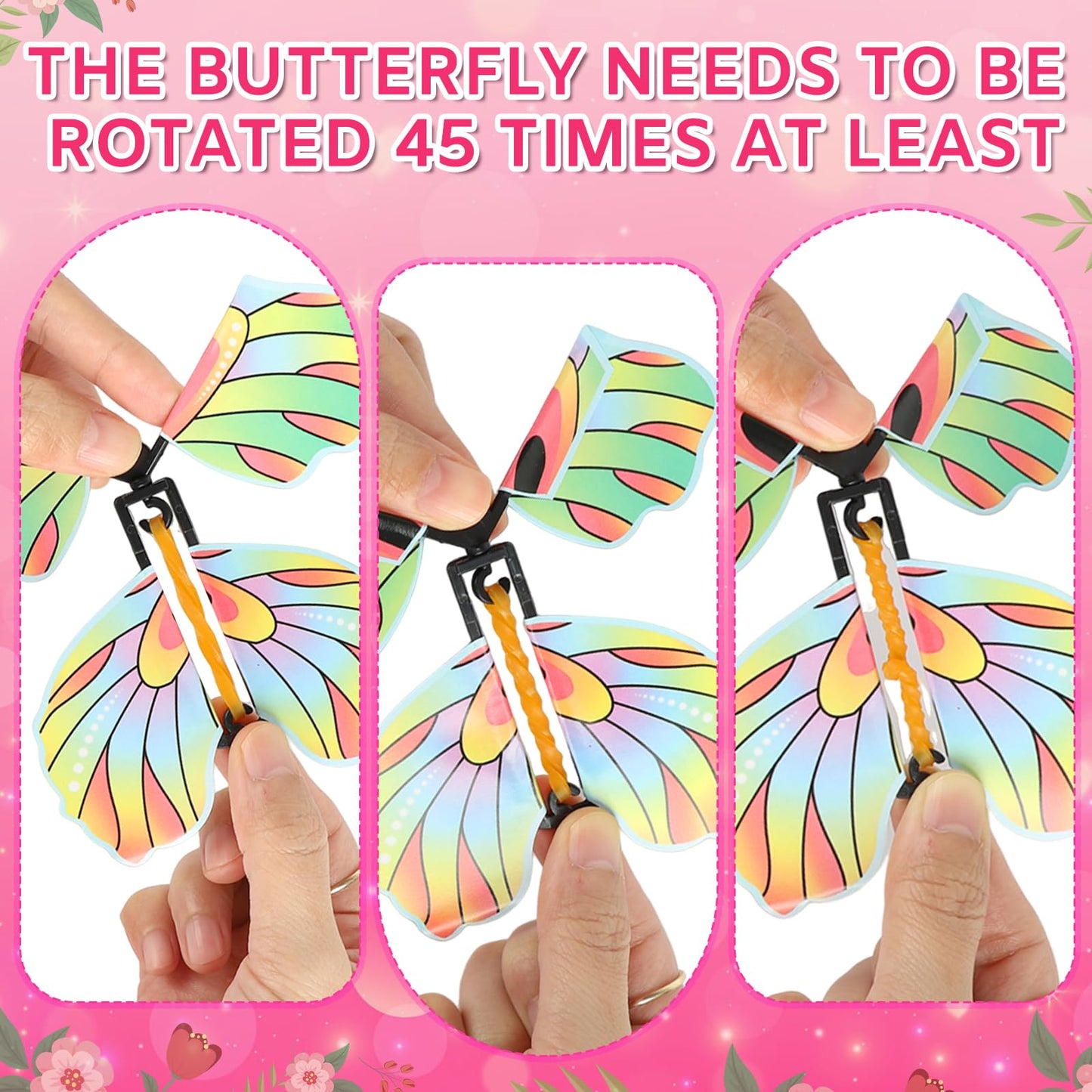 Sereliy Flying Butterfly Surprise Gift Box, Mother’s Day Explosion Box with 12pcs Flying Butterflies & Confetti, Large DIY Explosion Gift for Mothers Birthday