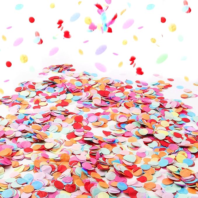 Multicolor Tissue Paper Confetti, 7,500 Pieces