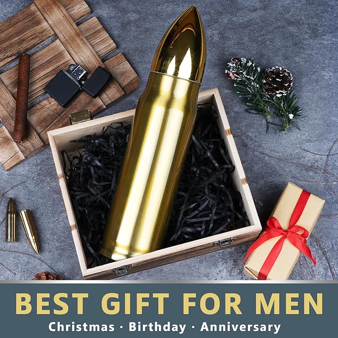 White Elephant Gifts for Adults Funny - 34 oz Gold Tumbler Cup - Stocking Stuffers for Adults Mens Gift Ideas - Gifts for Dad Who Have Everything - Dad Gift Christmas - Mens Stocking Stuffers 2025