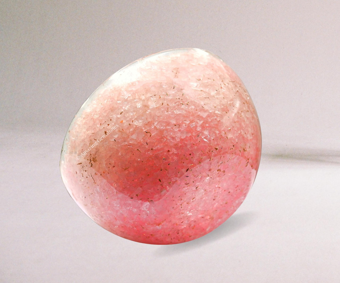 Amazing Gemstone Rose Quartz Orgonite Orgone Crystal Gemstone Bowl - 3" Orgonite Rose Quartz Crystal Bowl for Meditation, Crystals and Healing Stones Gift and Protection
