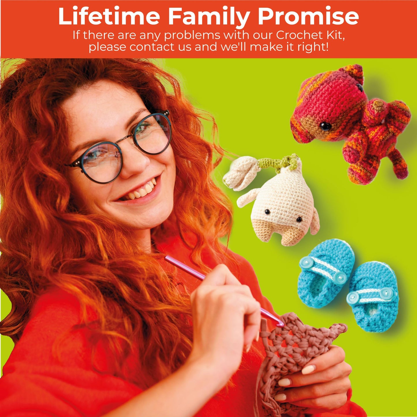 Craftwiz Learn to Crochet Kit for Beginners Adults – Complete Beginner Set with 20 Yarn Skeins, 9 Hooks, Organizer Bag & Book – Perfect Crochet Starter Kit for Adults & Teens