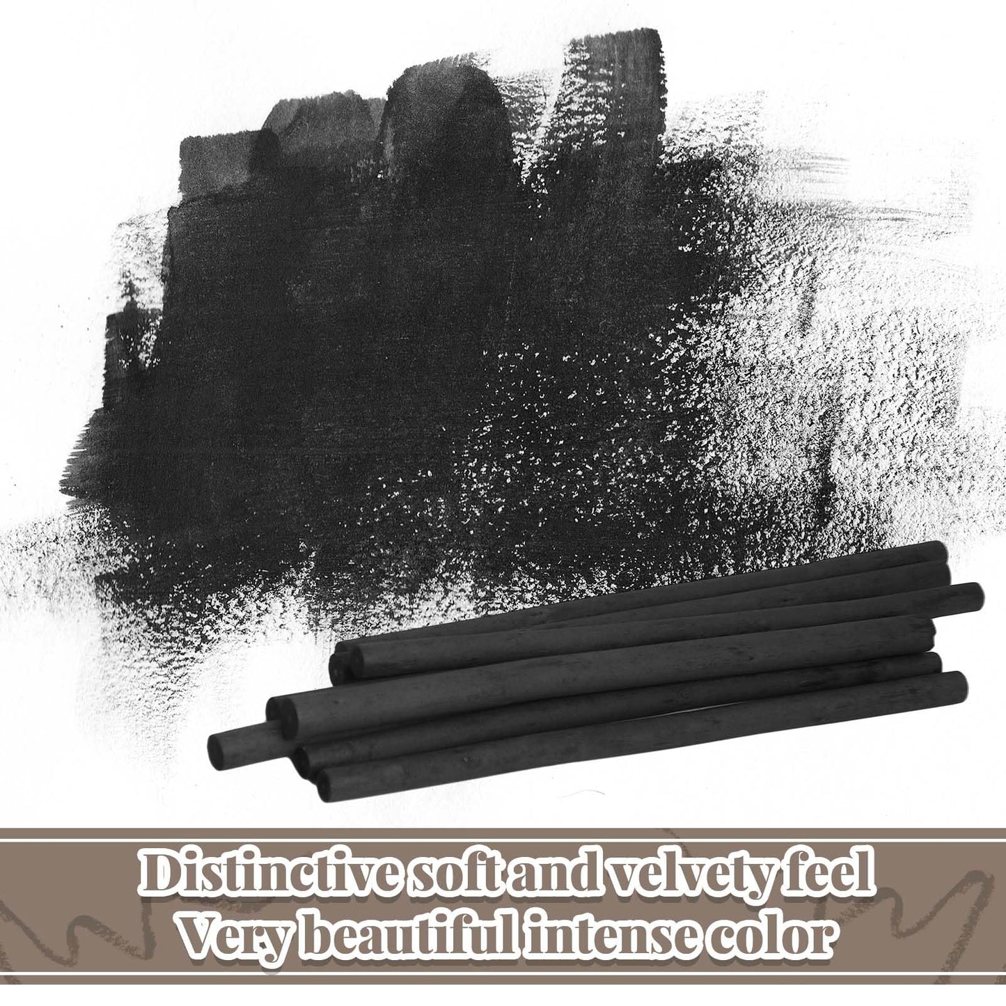 Gueevin 100 Pcs Willow Charcoal Sticks, Willow Charcoal, Artists, Beginners, Students, Perfect for Sketching, Drawing, Shading, and Fine Art Christmas Gifts for Art (2-4mm,4-5mm,5-7mm,7-9mm)