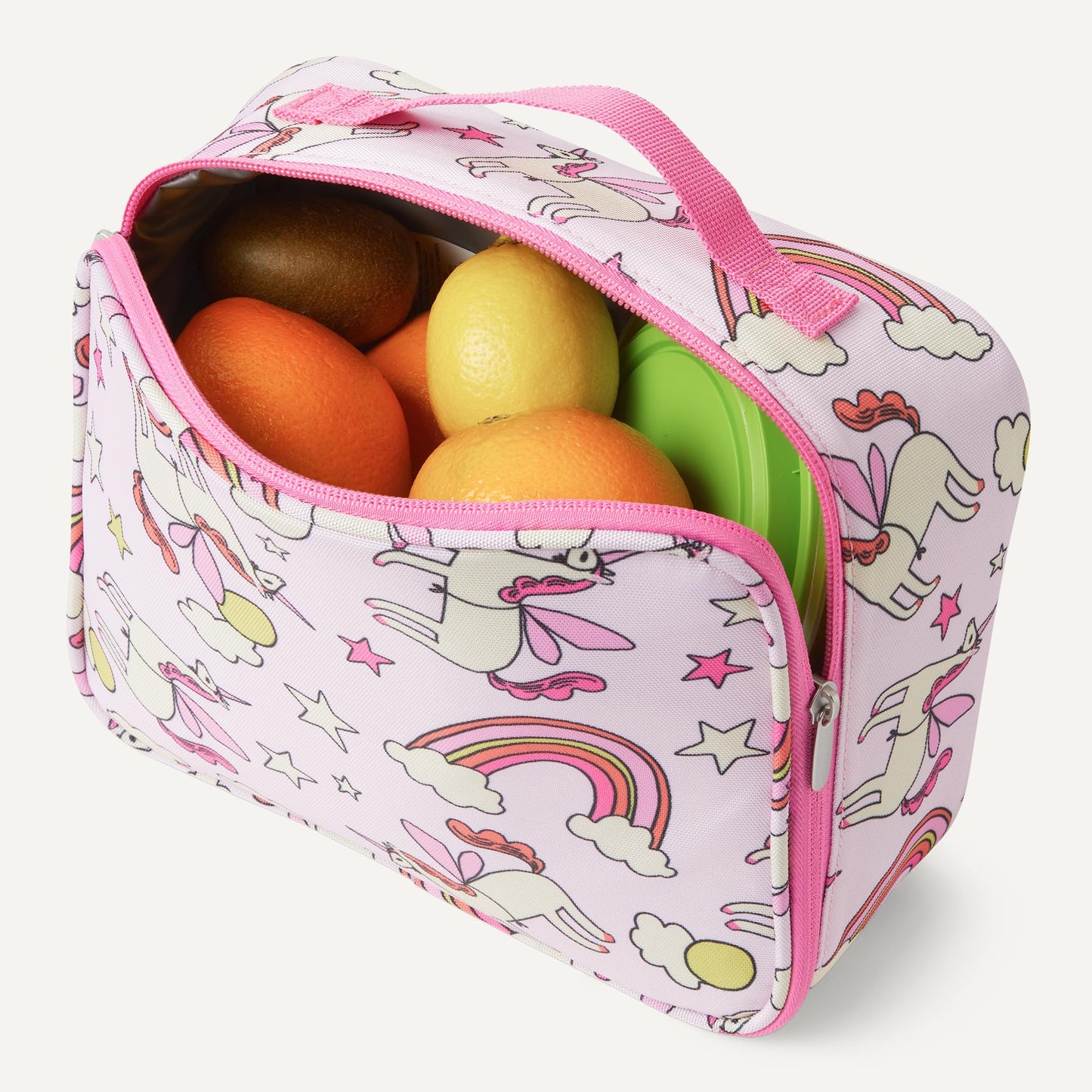 Amazon Essentials Kids School Backpack Set with Lunch Tote and Pencil Case - Multi-Pocket Tear-Resistant Student Day-pack - School Supplies Bundle - Pink - 3 Piece Set