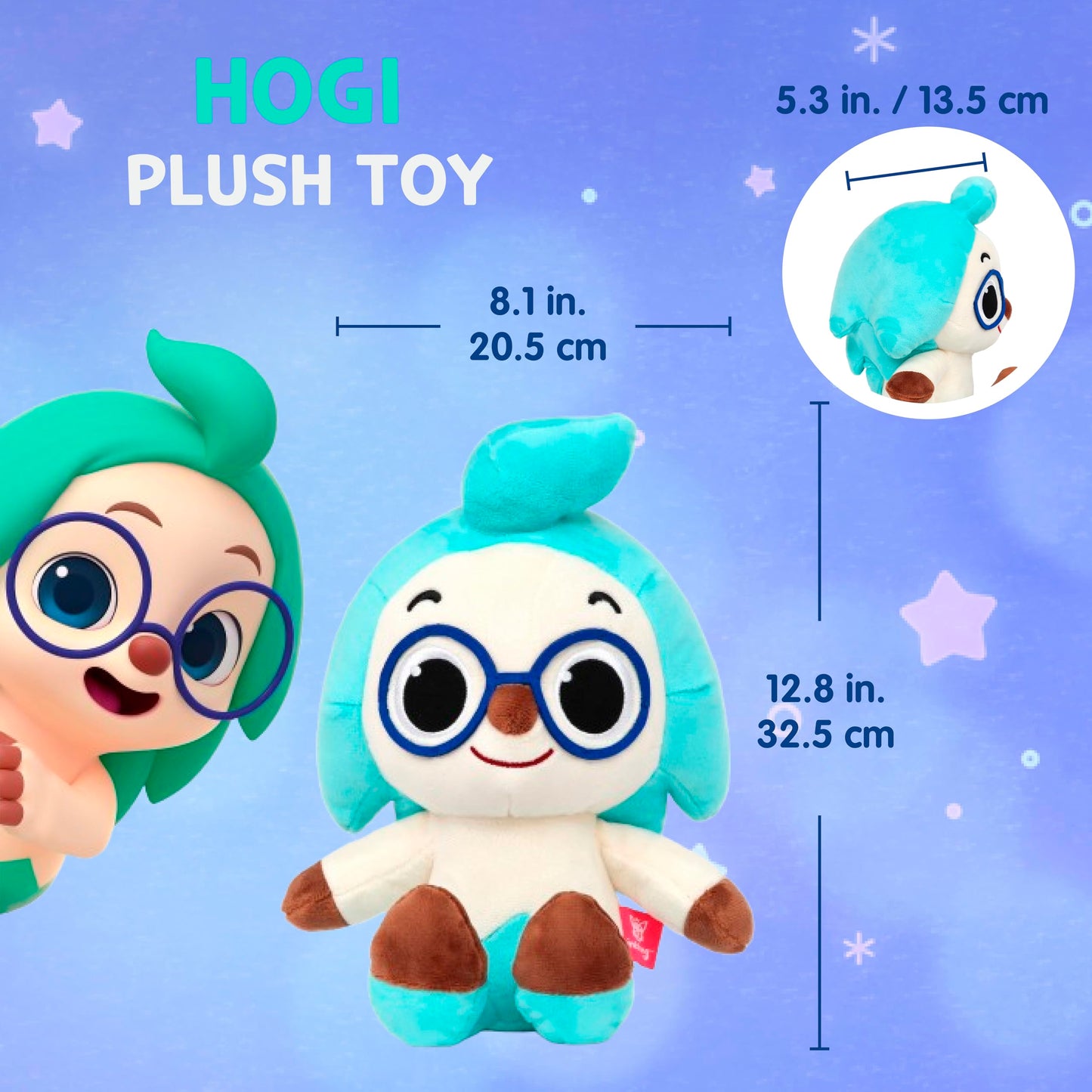 Pinkfong Hogi Plush Toy - Soft Stuffed Animal, Adorable Gift for Toddlers & Infants - Ages 1+