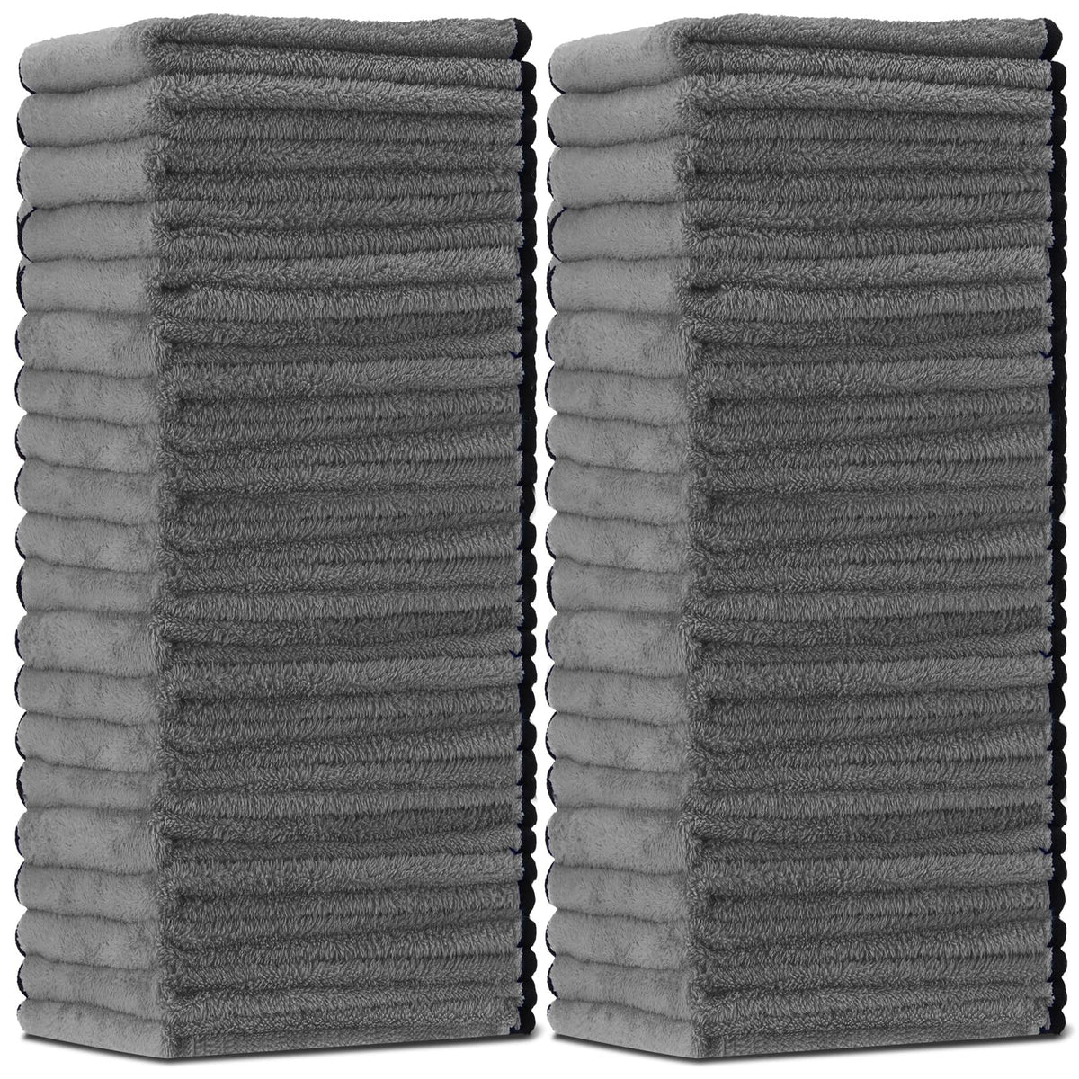 40 Pcs Gray Microfiber Towels (40 Count)