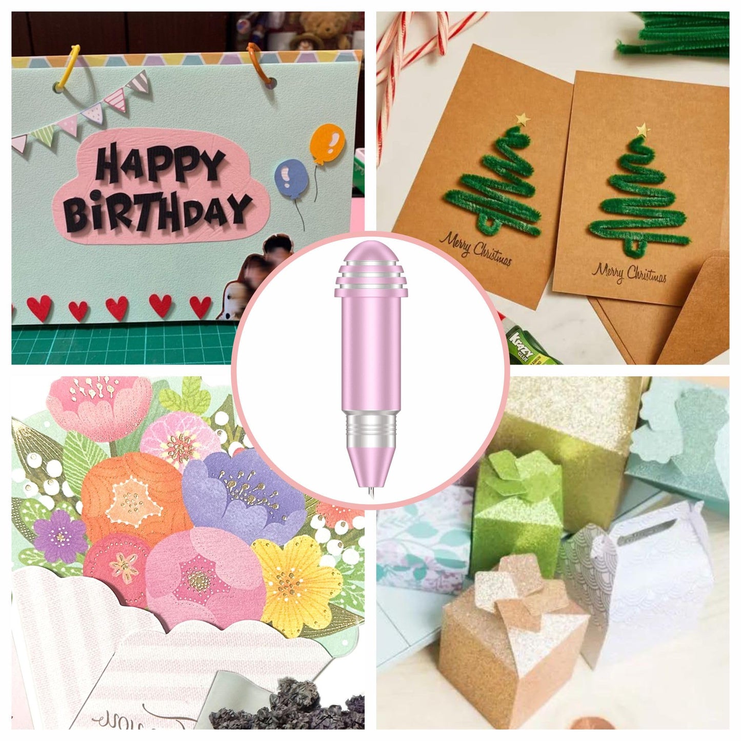 2 Pack Cutting Blades + Housing & Foil Transfer Kit for Cricut Joy/Joy2/Xtra，Cut a Wide Variety of Materials. Foil Transfer Tool Makes it easyto Embellish Insert Cards