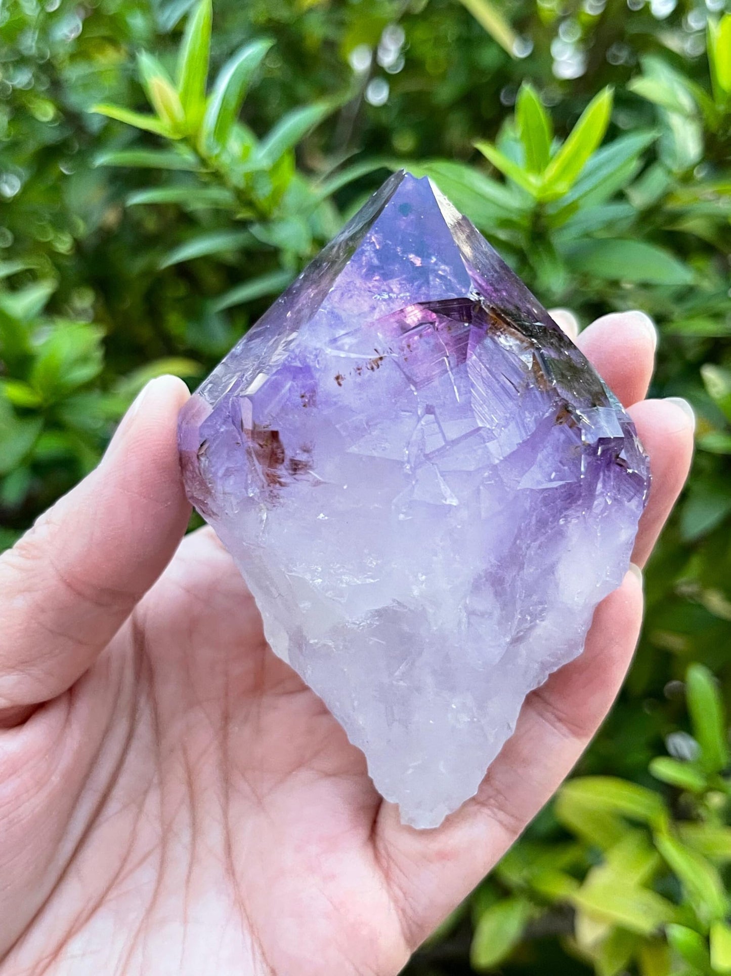 GAF TREASURES XL Raw Amethyst Point 3-4"- Natural Amethyst Healing Stone for Meditation, Energy Work & Home Decor (0.5-1 lb)
