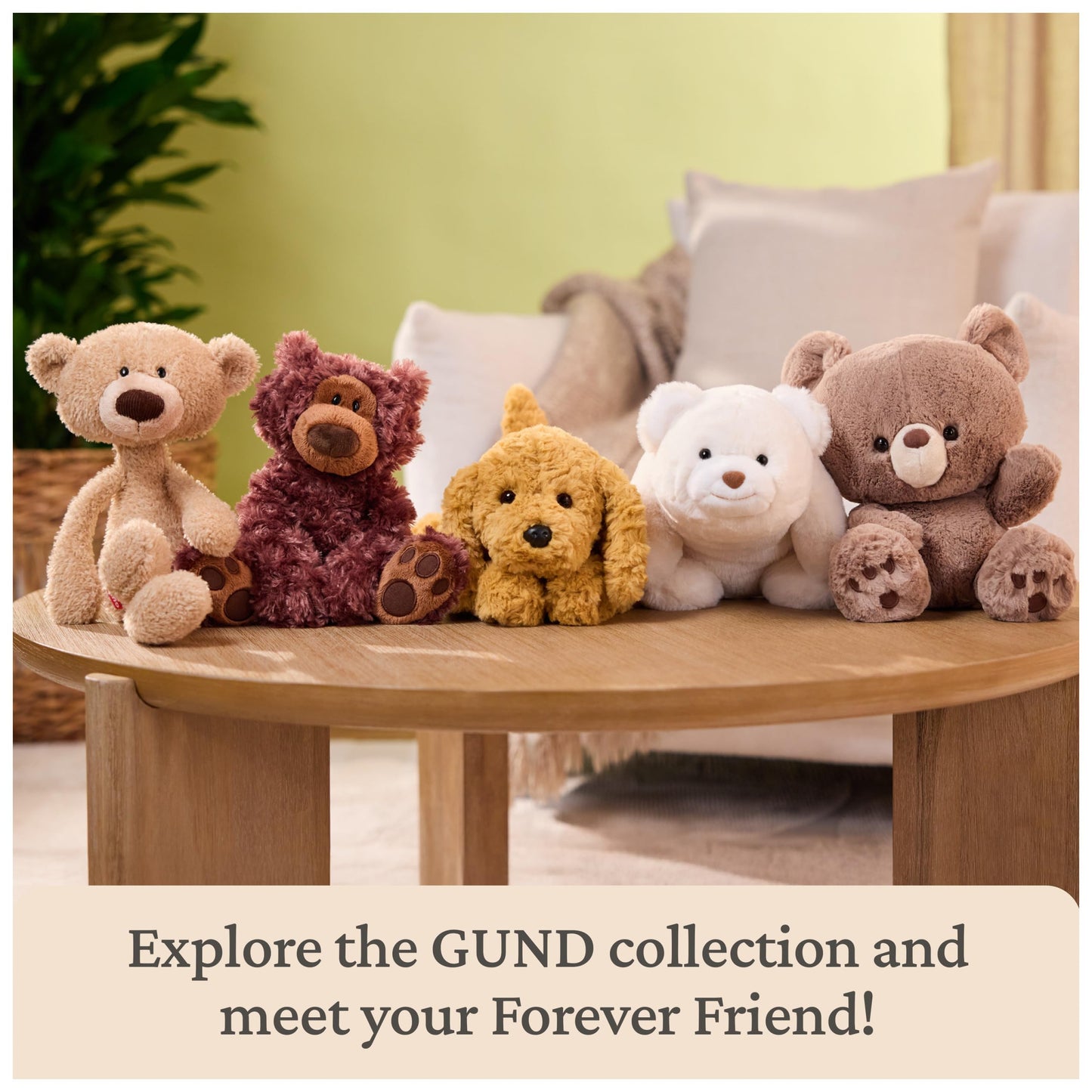 GUND Forever Friends: Kai Teddy Bear Plush Toy, As Seen on The View, Premium Stuffed Animal for Ages 0 and Up, Taupe, 12”