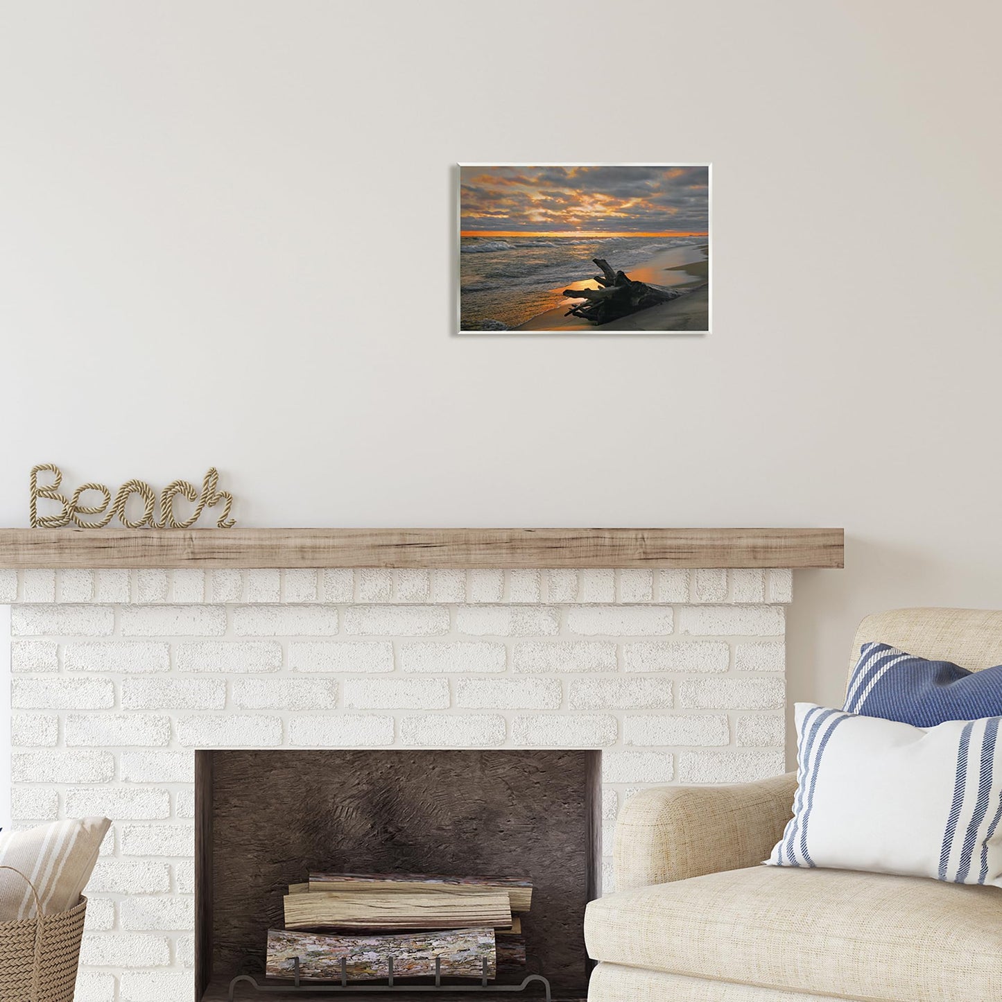 Stupell Industries Driftwood at Sunset Wall Plaque Art by Steve Toole