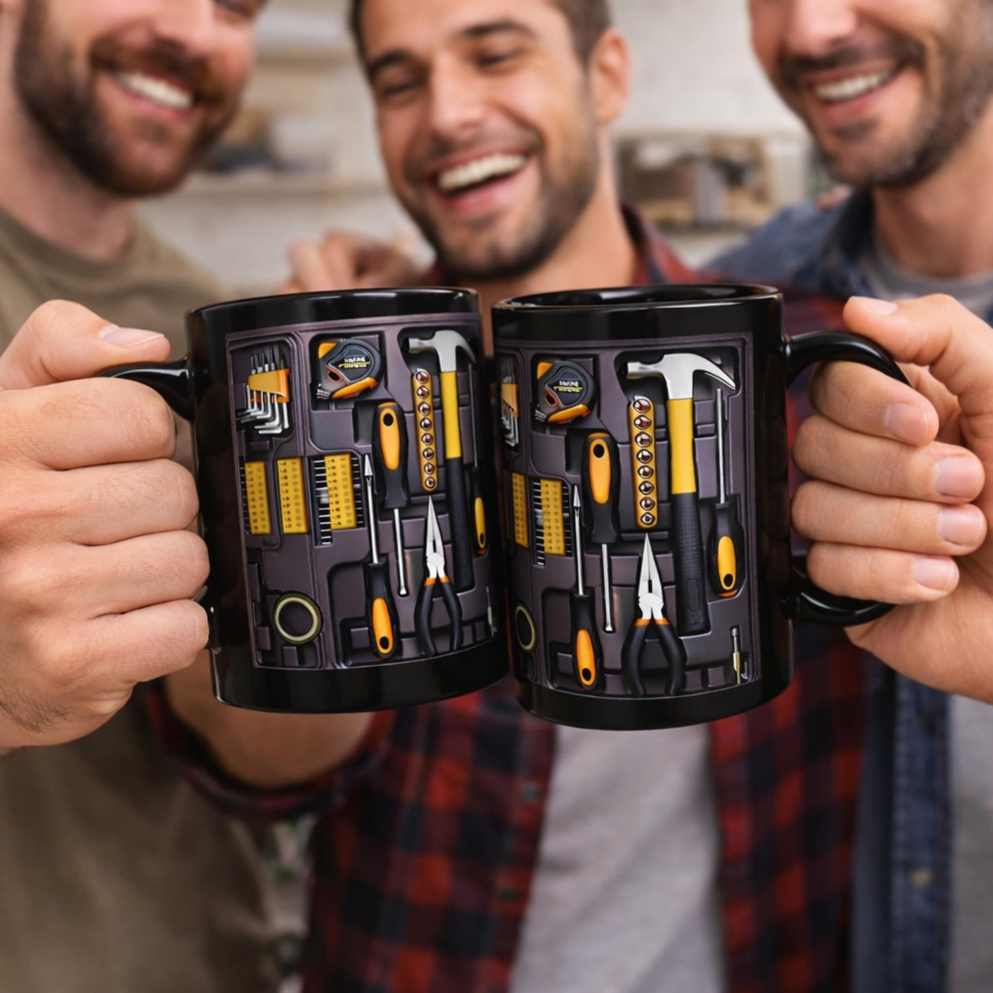 USAYEGH Mechanic Toolbox Mug – Tool Box Coffee Mug for Mechanics, DIY Lovers & Handyman – Funny Tool Organizer Design Ceramic Coffee Cup Gift for Men