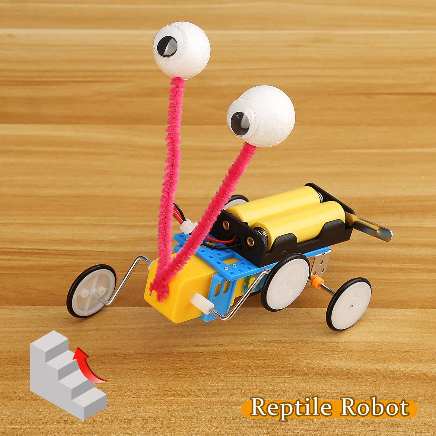 4 Set Bulk Robot Kits for Kids 8-12, STEM Crafts Robotics Science Projects STEM Toys for Boys Girls, Electronics Building Craft Kit Classroom Activities 1st 2nd 3rd Grade 8 9 10 11 12 Year Old