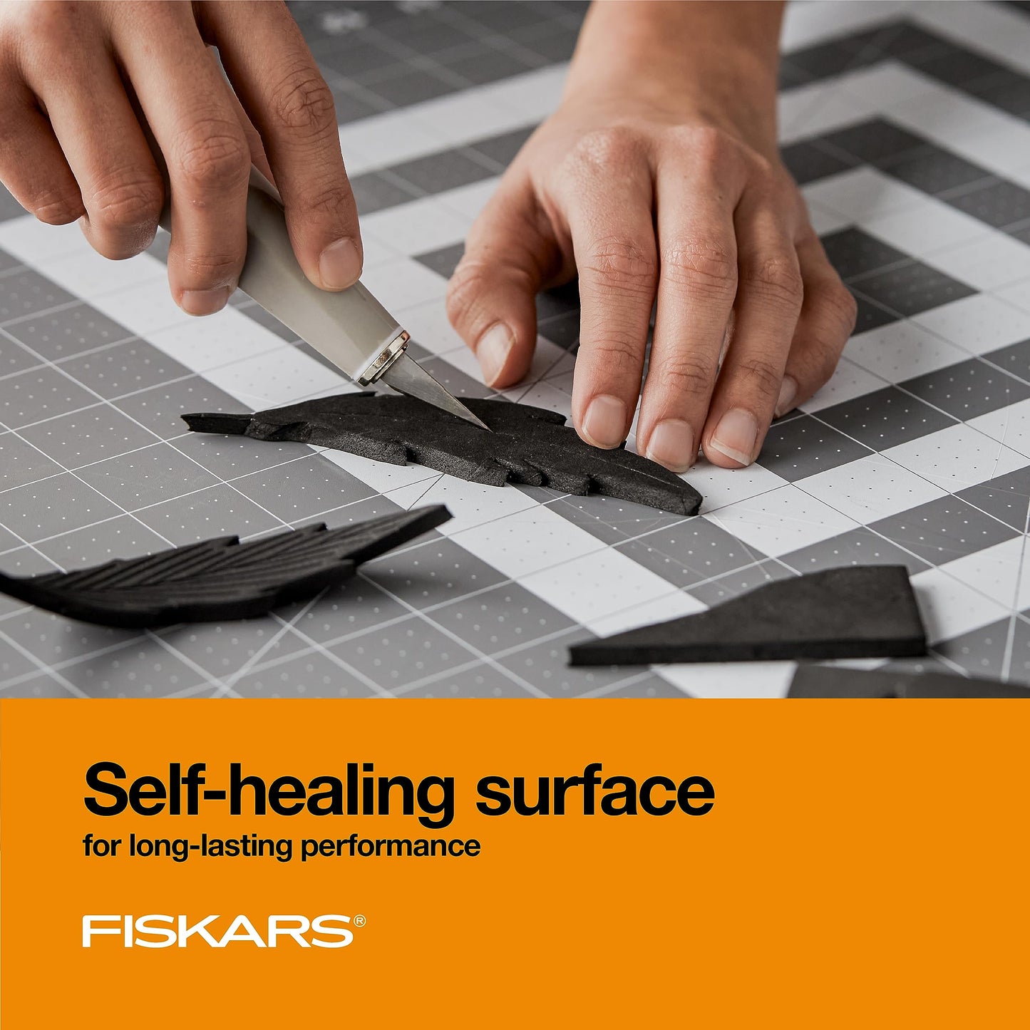 Fiskars Self Healing Cutting Mat for Quilting, Arts and Crafts, 24" x 36" Grid, Sewing Mat, Craft Cutting Board, Sewing Supplies and Quilting Tools (Pack of 3)