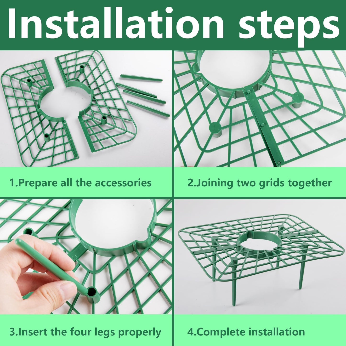 Iceyyyy 12 Packs Square Strawberry Supports-Strawberry Growing Racks- Plant Support Strawberry Stand Holder Growing Frame Keep Berries Clean