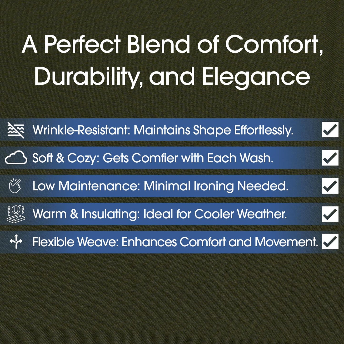 Pico Textiles 2 Yards Bolt Olive Green Poly Cotton Twill Fabric - 65% Polyester 35% Cotton - 60" Wide - Sold by The Yard - for Pants, Jackets, Skirts, Upholstery, and Work Uniforms