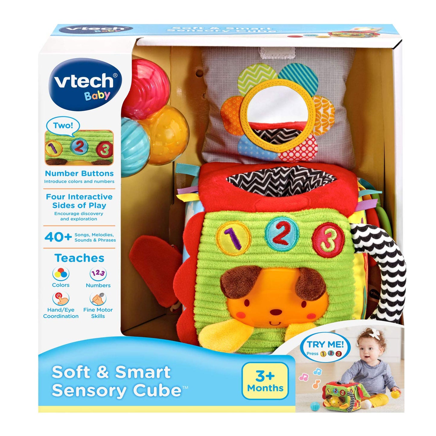 VTech Soft and Smart Sensory Cube, Multicolor