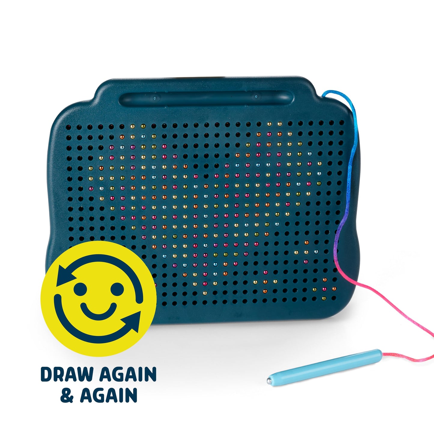 Chuckle & Roar Magnetic Rainbow Drawing Pad & Stencil Edition – Mess-Free Reusable Drawing Board for Kids | Screen-Free Travel Toy for Creative Play