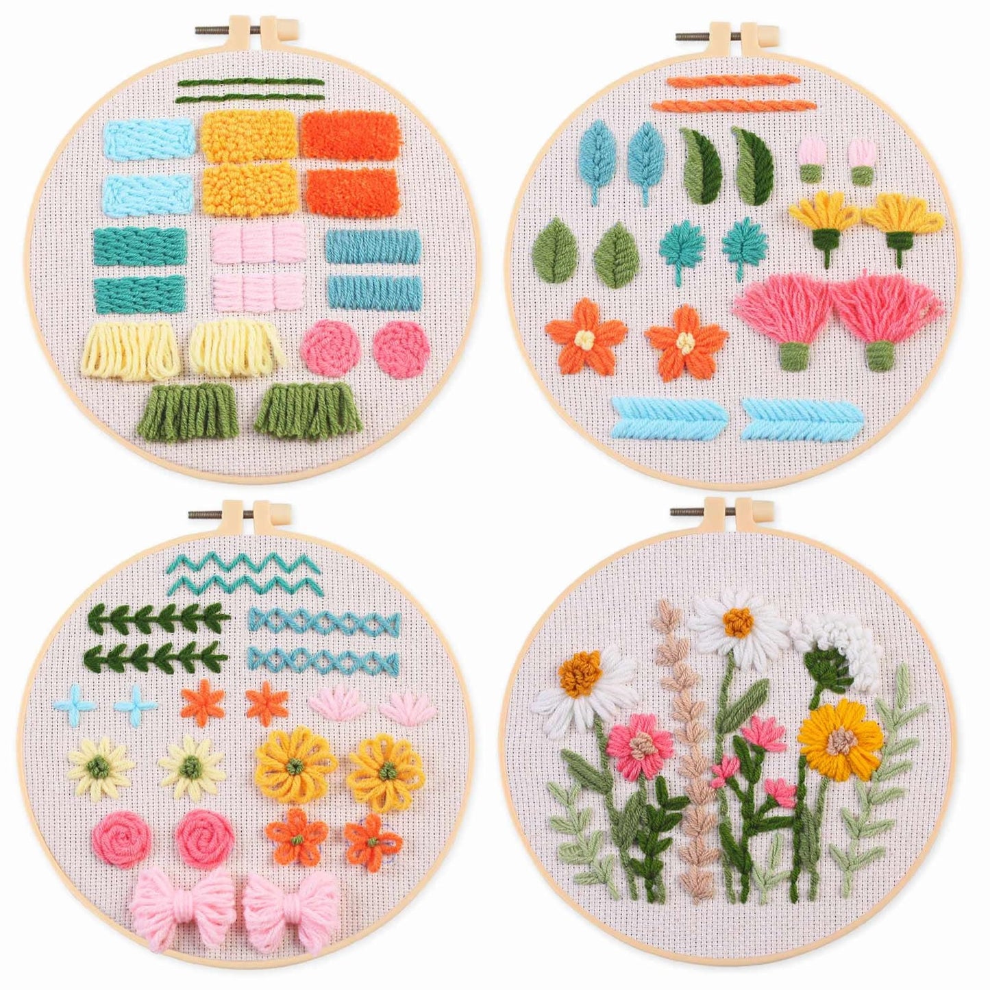 Myfelicity Punch nedle kit,Punch Needle Kits Adults Beginner,Learn Various Needlework Techniques for poking Embroidery