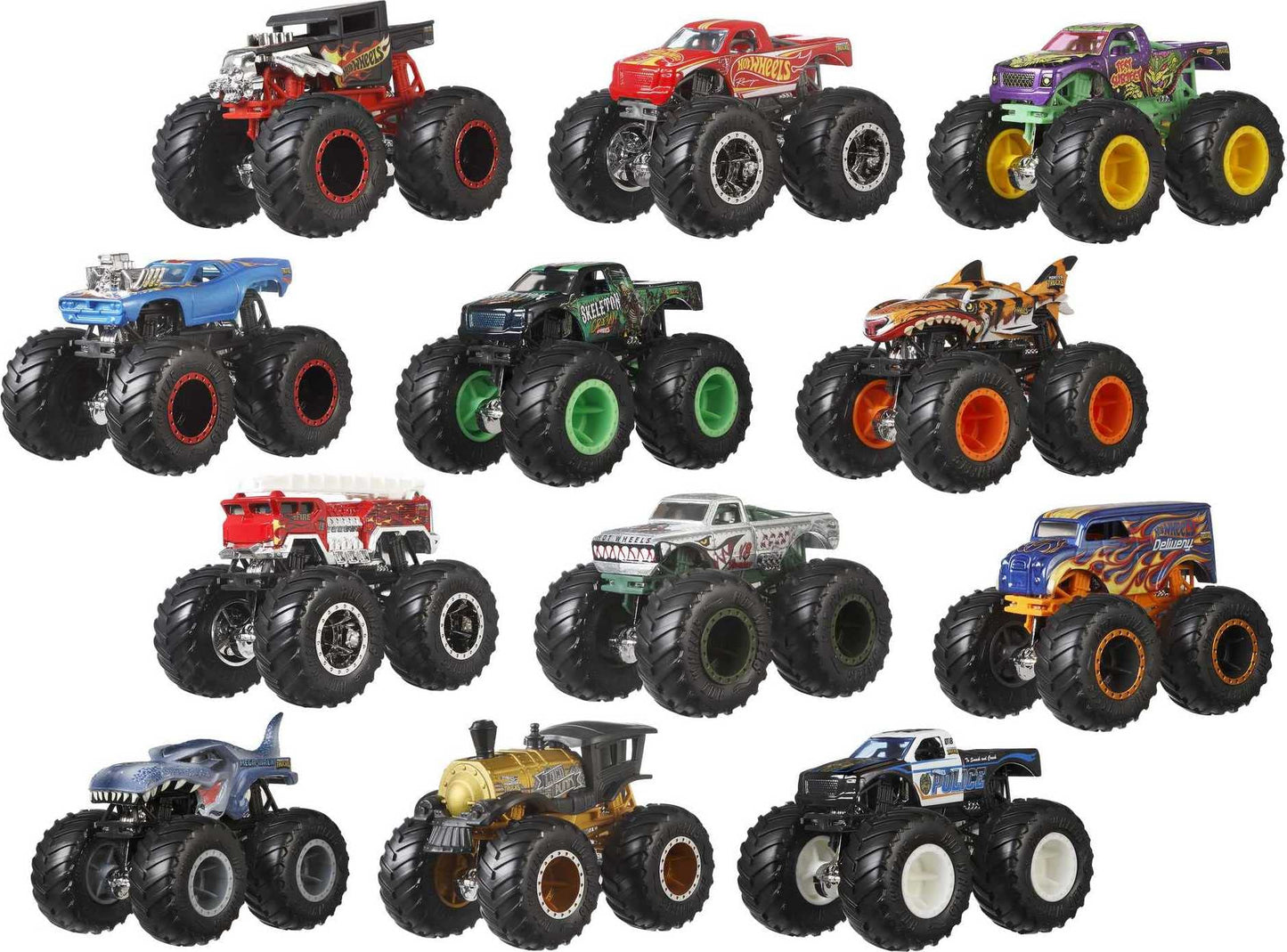 Hot Wheels Monster Trucks 1:64 Scale Die-Cast Ultimate Chaos 12 Pack Toy Vehicles for Kids Ages 3 years and older (Amazon Exclusive)