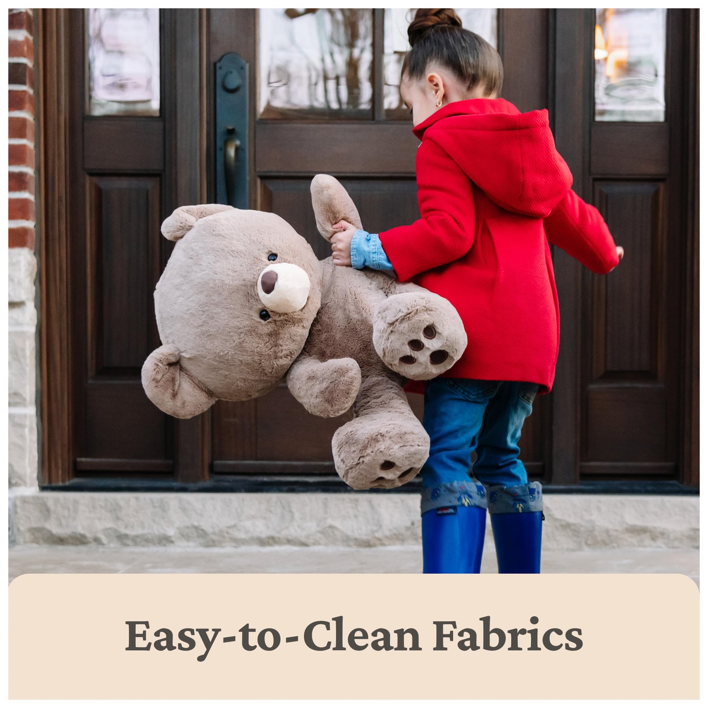 GUND Kai Teddy Bear, Premium Plush Toy Stuffed Animal for Ages 1 & Up, Taupe/Light Brown, 23"