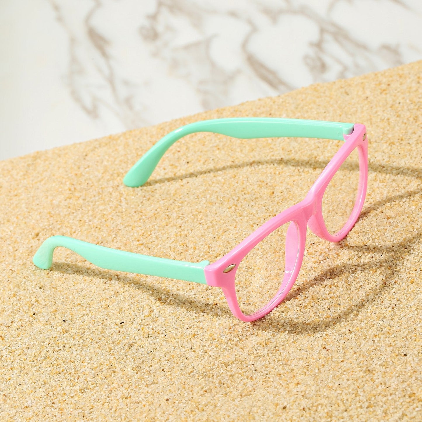 Pro Acme TPEE Rubber Flexible Kids Nerd Glasses Clear Lens Geek Fake for Costume (Age 3-10)