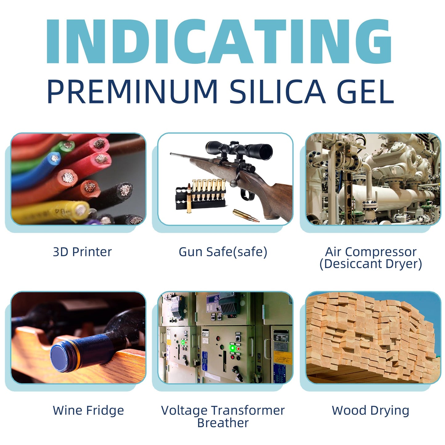 Wisesorb 2lbs Premium Orange Silica Gel Desiccant Beads(Industry Standard 2-4 mm) - Rechargeable & Indicating Silica Gel Beads