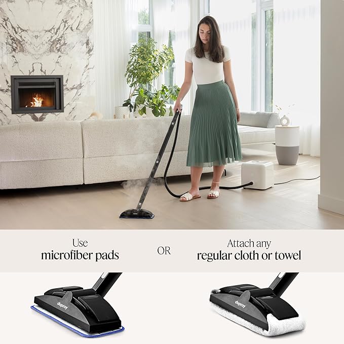 Dupray Neat Steam Cleaner, Multipurpose Steamer for Floors, Grout & Upholstery, Chemical-Free Cleaning, Large Tank, 20-Piece Accessory Kit *Kills 99.9% of Bacteria & Viruses