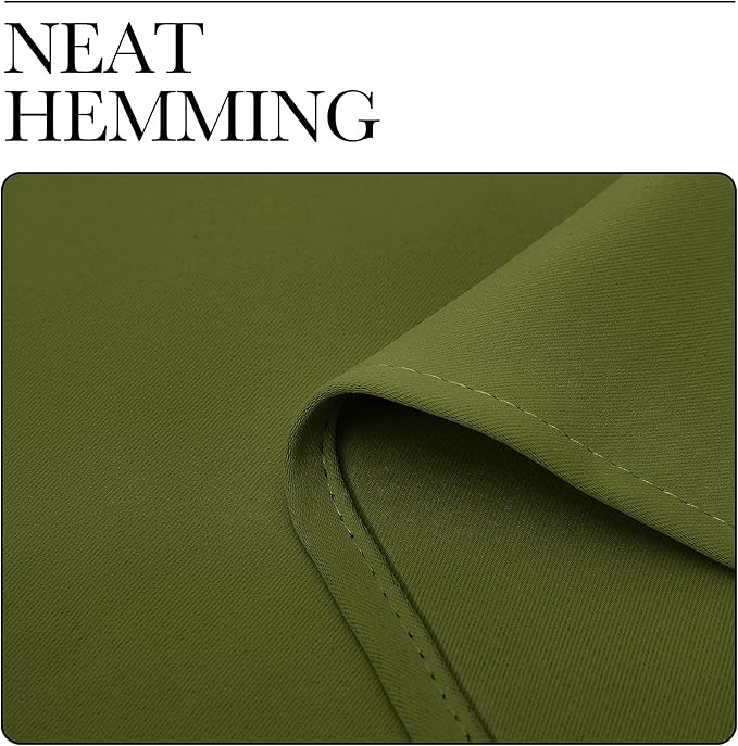 NICETOWN Patio Glass Door Panels - Blackout Curtains for Bedroom/Living Room, Privacy Panel Drapes for Christmas and Guest Room (Olive Green, 42 inches Wide x 95 inches Long, 1 Pair)