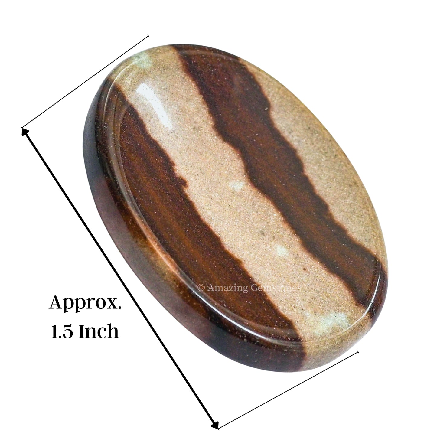 Amazing Gemstone Narmada Shiva Lingam Worry Stone, Healing Crystals - Piedra Crystal Fidget for Gift, Meditation, Calming, Relaxation, Stress Relief
