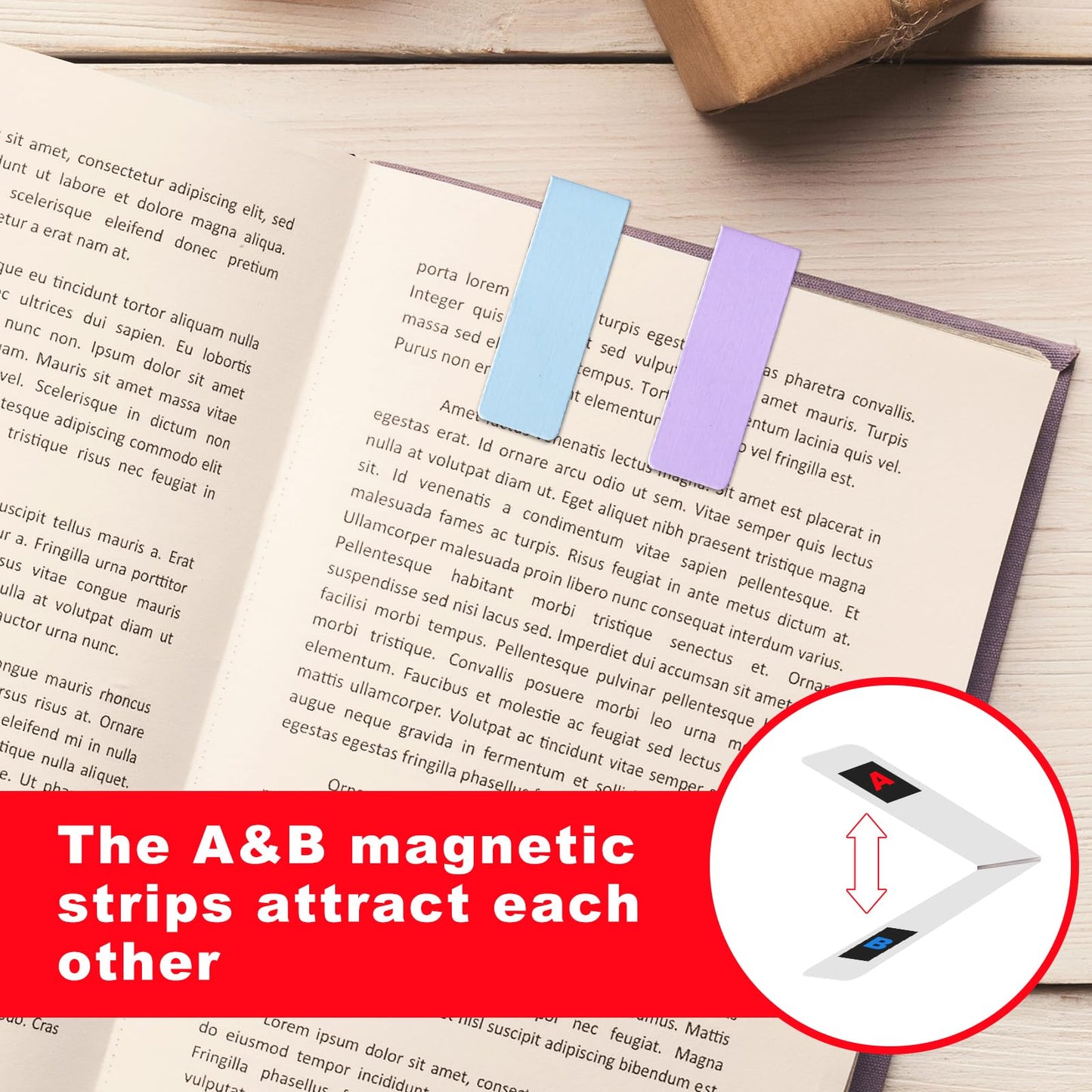 CHUNNIAO A+B Matched Magnetic Strips with Adhesive 2"x1"x0.04" (Pre-Cutting 96 Pcs),Adhesive Magnet to Magnets Stick Face to Face,Great for Bookmarks Craft
