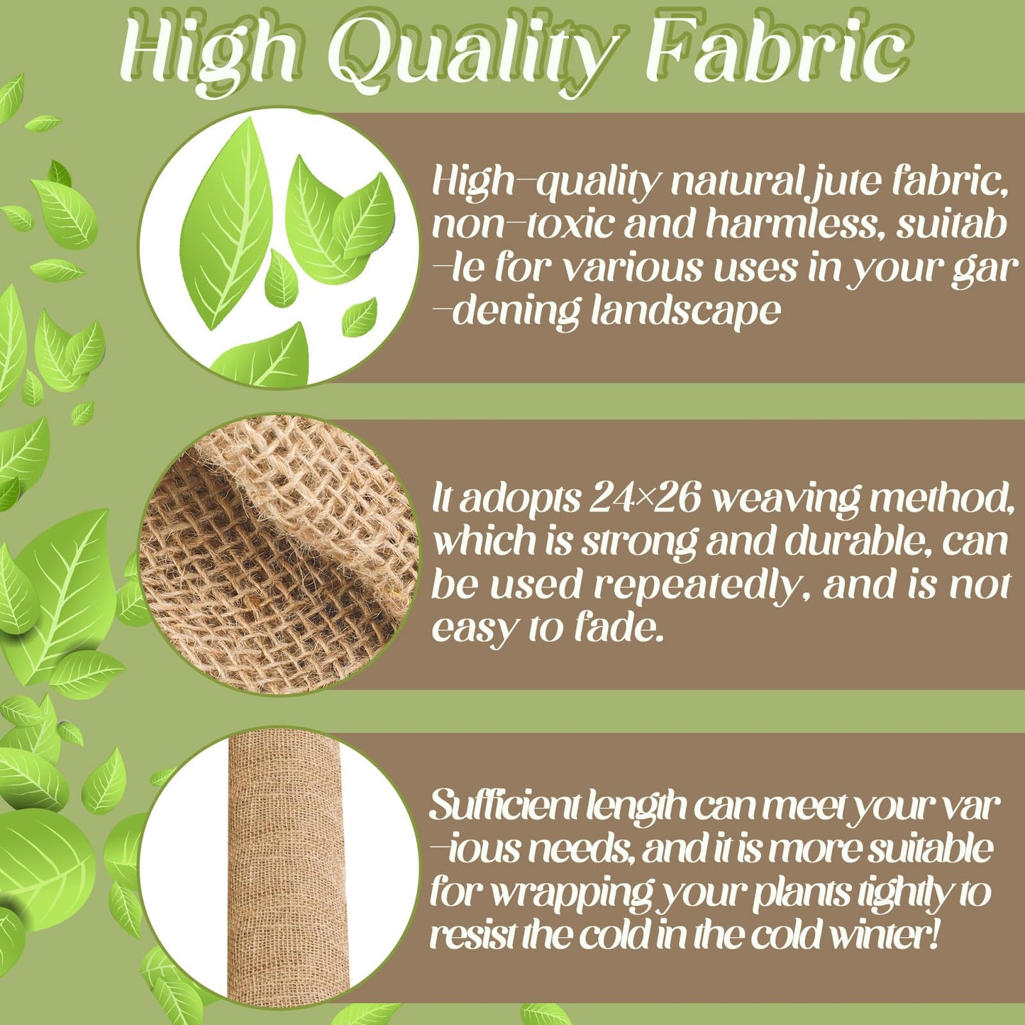 Buryeah 80 Inch x 33 ft Burlap Fabrics Roll Natural Burlap Garden Multipurpose Weed Barrier Garden Landscape Blankets Cloth Weed Barrier Fabric Jute for Outdoor Home Craft Shrubs Party Decor