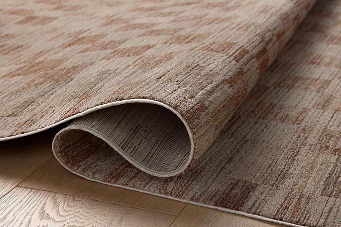 Loloi Amber Lewis Cali Collection CIL-06 Brick/Natural 3'-6" x 5'-6", .25" Pile Height, Accent Rug